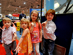 Children at 2013 Cleveland Boat Show